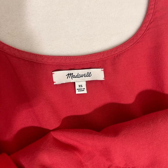 Madewell Red Jumpsuit Relaxed Fit Romper - Picture 2 of 7